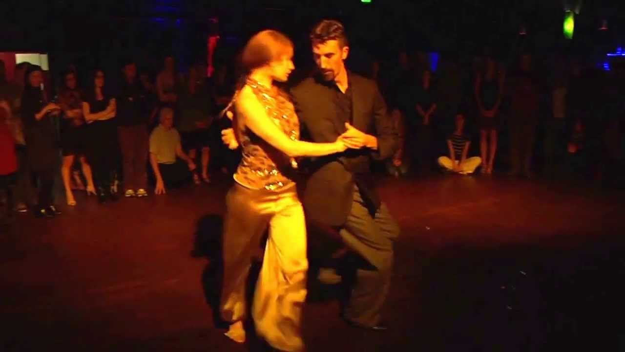 Alex Krebs and Hannah Poston dancing