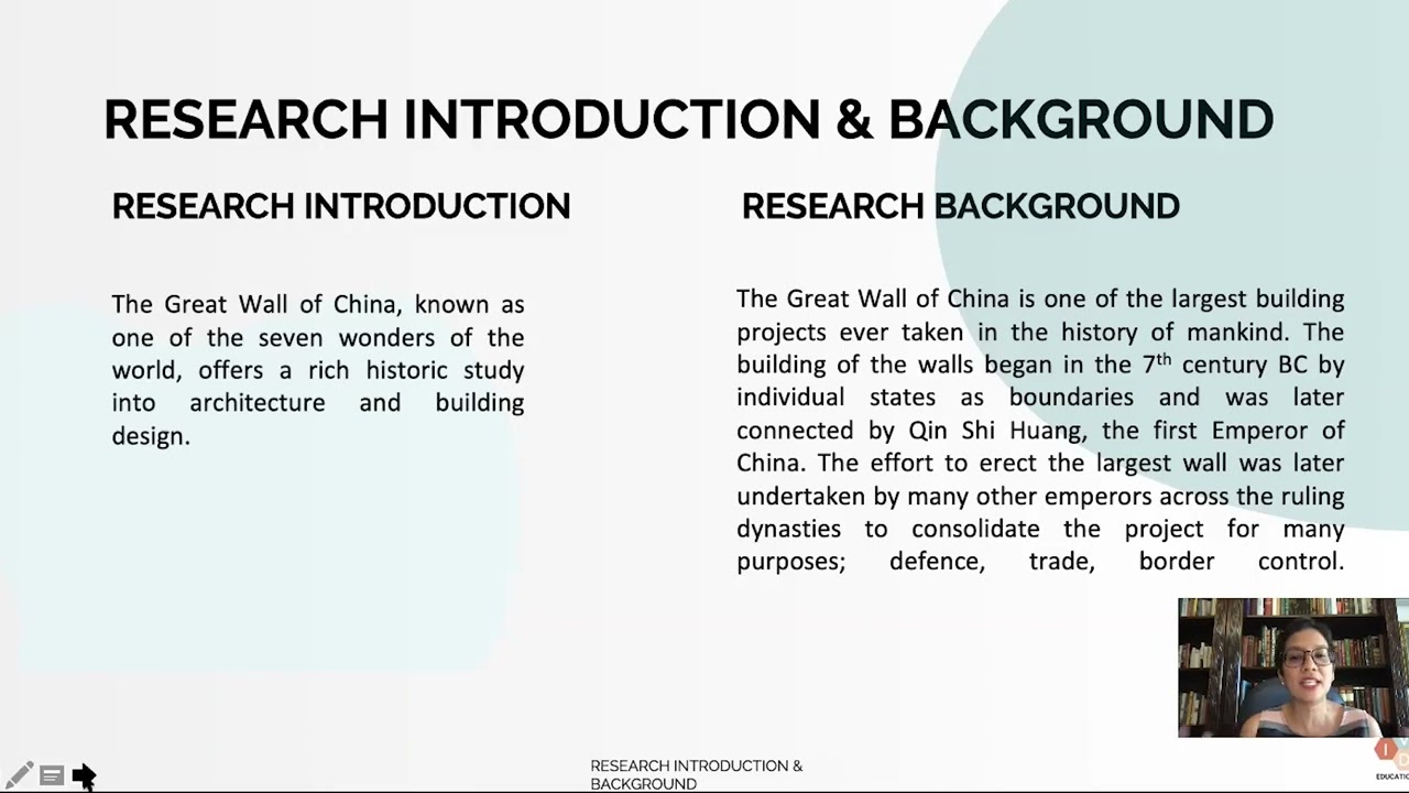 Writing your Research Introduction & Background