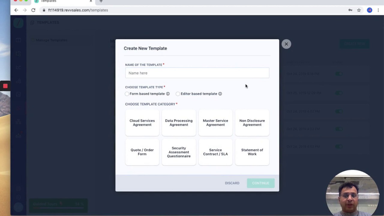 Create a Form based Document Template
