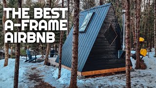 Incredible A-Frame Cabin in the Forest | Tiny Cabin Getaway Airbnb Review | Ontario Cabin Getaways