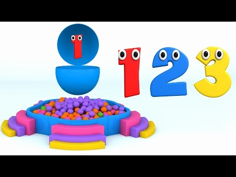 Learn Numbers with Surprise Eggs and Color Balls - Colors, Shapes and Numbers Collection