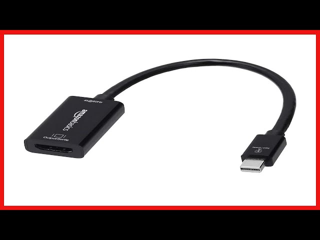 Vídeo relacionado con Amazon Basics Cable DisplayPort 8K a DisplayPort 1.4 con resolución de vídeo 4K 120 Hz y 8K 60 Hz y compatibilidad con HDR, Negro, 1.8 m