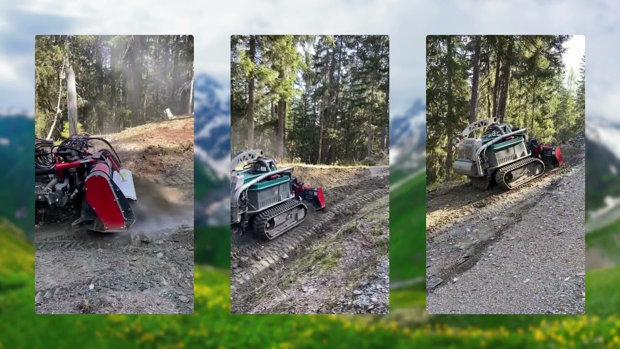 PTH Trail Crusher dans la construction de chemins avec PFANZELT Moritz