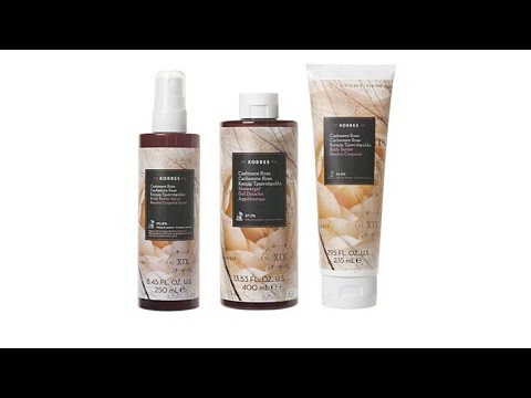 Korres Cashmere Rose Smoothing   AntiAging 3pc Collection