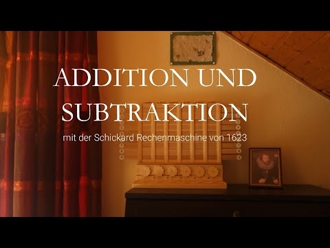 Addition and subtraction with the Schickard calculating machine of 1623