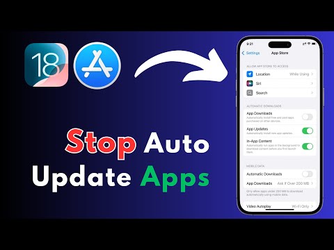 How to stop auto update apps in iPhone (iOS 18)