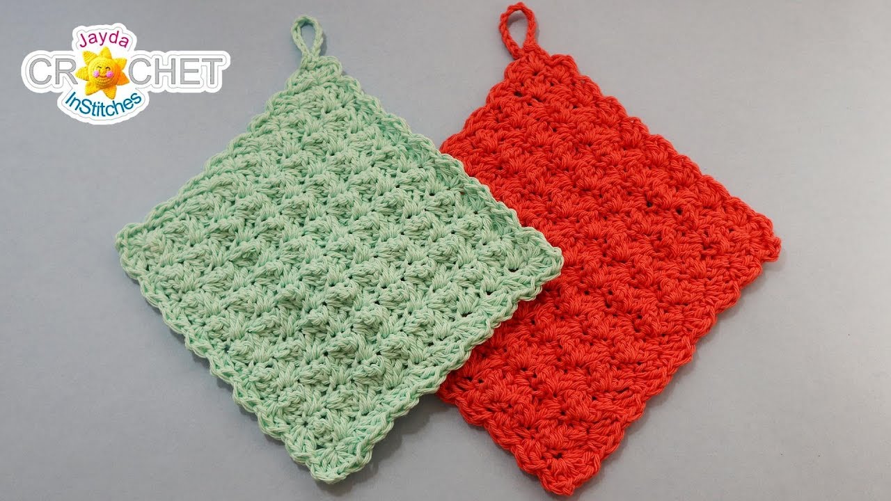 A Pretty Simple Dishcloth - Crochet Quick Fix - Pattern & Tutorial