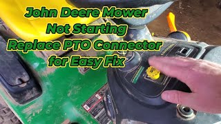 John Deere Lawn Mower Not Starting Check PTO Switch