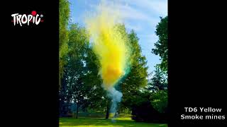 TD6 Yellow - Smoke mines - TROPIC Fireworks, Fajerwerki, Feuerwerk, Vuurwerk, Feu d'artifice