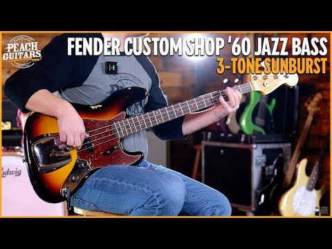 Fender Custom Shop Limited 60 Jazz Bass - Relic 3-Tone Sunburst image 13