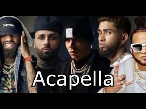 Bryant Myers, Arcangel, Nicky Jam, El Alfa & Darell - Wow Remix (Acapella)