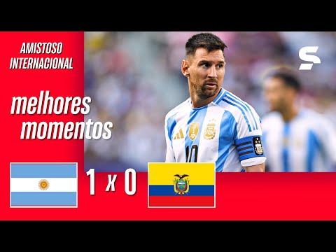 Gols e lances de Argentina x Equador