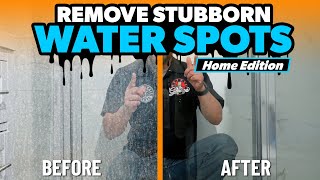 How To QUICKLY Clean Water Spots On Your Shower Doors and Protect Glass from Hard Water Stains!