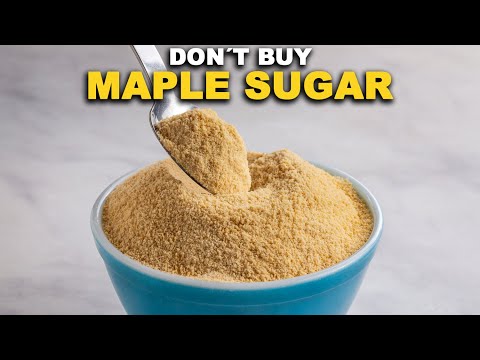 How to Make MAPLE SUGAR from MAPLE SYRUP