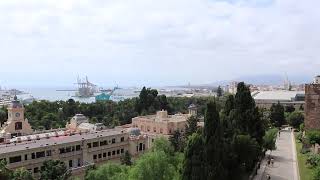 Nice view overlooking Malaga harbour.