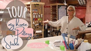 HOME POTTERY STUDIO TOUR | Organization, Layout, Tips & Tricks!! VLOG#8 - Studio Life HD 1080p