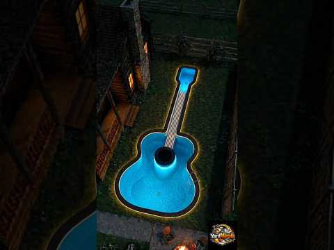 He Built a GUITAR-Shaped Pool in His Backyard 🎸
