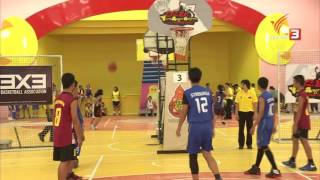 ภาพบรรยากาศการแข่งขัน OBEC Youth street Basketball  Inspired by Thai PBS 2016 สนามที่ 1