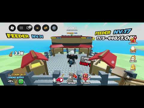 How to increase attack chicken on roblox Grow a Chicken Fighter