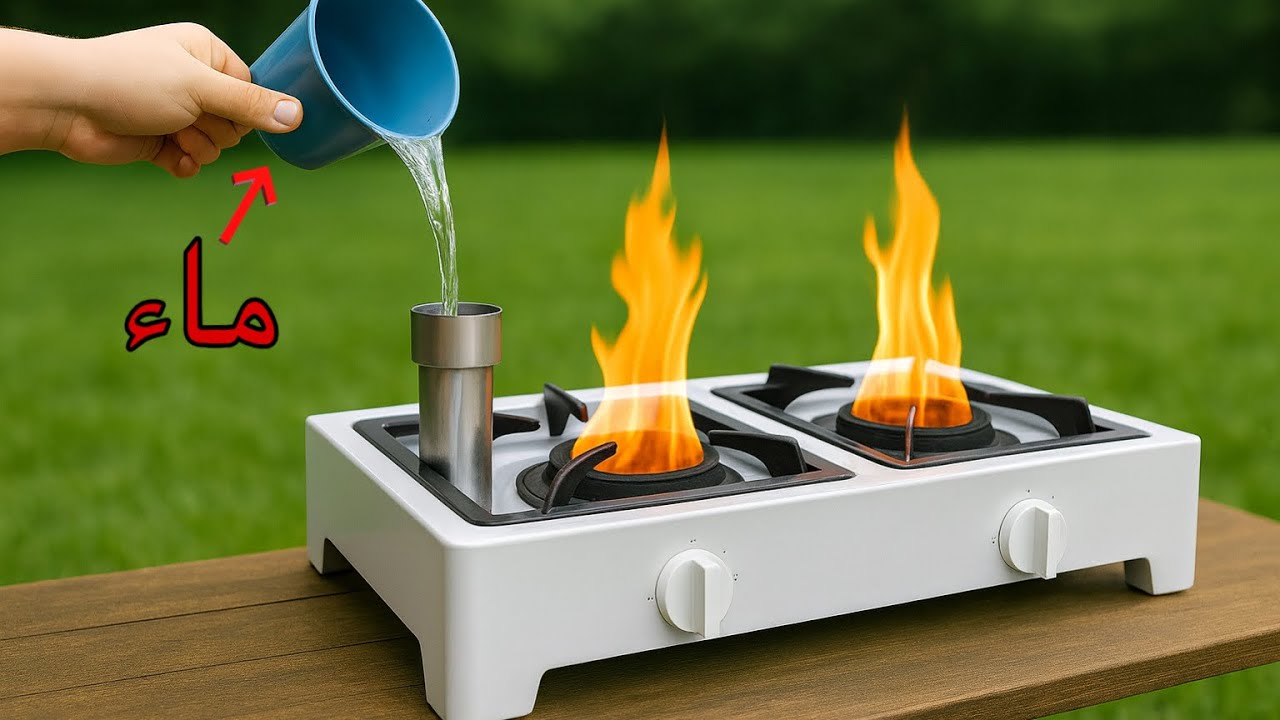 غاز لا نهائي من الماء! اطبخ وسخّن الطعام  بدون دفع ولا دولار واحد 