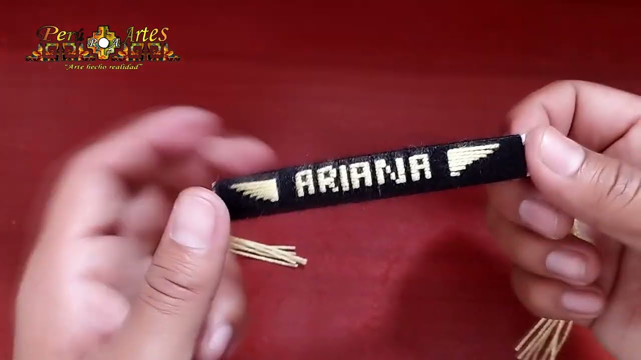 Watch Cómo hacer una pulsera de hilo con el nombre de ARIANA, Perú Artes Now Cómo hacer una pulsera de hilo con el nombre de ARIANA, Perú Artes