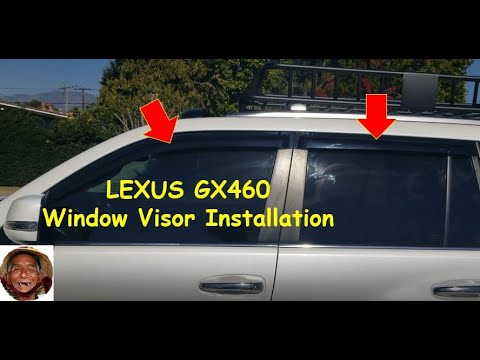 Installing the Lexus GX460 Wind Deflectors and why I didn't choose Weathertechs