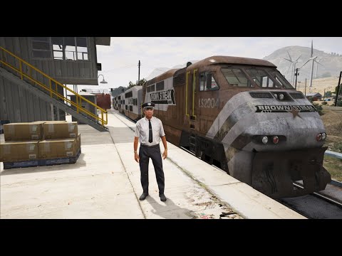 Bocil jadi MASINIS di Game GTA 5 MOD KERETA PANJANG