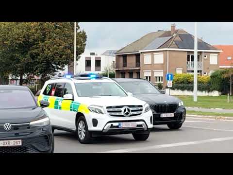 spoed mug en ambulance in Sint Truiden naar meldingen.