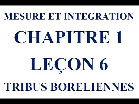 MESURE CHAPITRE 1 LECON 6 EXERCICES SUR LES BORELIENS
