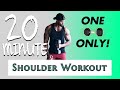 20 MINUTE SHOULDER WORKOUT for MEN & WOMEN at HOME with ONE DUMBBELL | Follow Along!