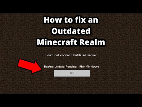 How to fix an outdated realm [ Minecraft Bedrock ]