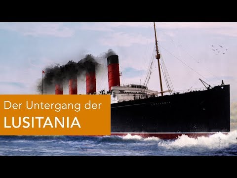 The sinking of the Lusitania