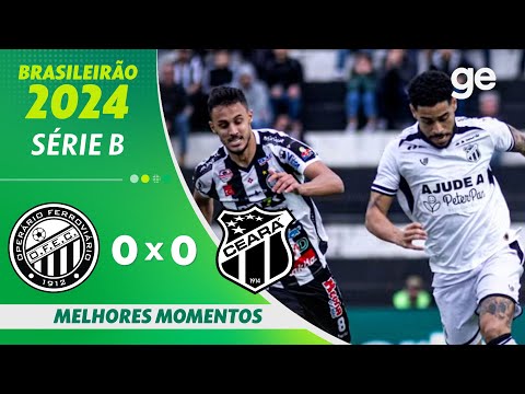 Gols e lances de Operário x Ceará