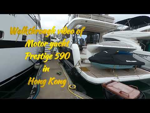 Prestige 590, 2022 built luxury motor yacht for sale in Hong Kong. in Excellent condition.