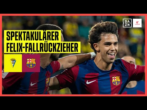 Felix-Fallrückzieher! Barca bringt sich in Clasico-Form: FC Cadiz - FC Barcelona 0:1 | LaLiga | DAZN