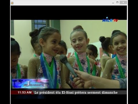 Rawia With Her Rhythmic Gymnastics Colleagues on Nile T.V.