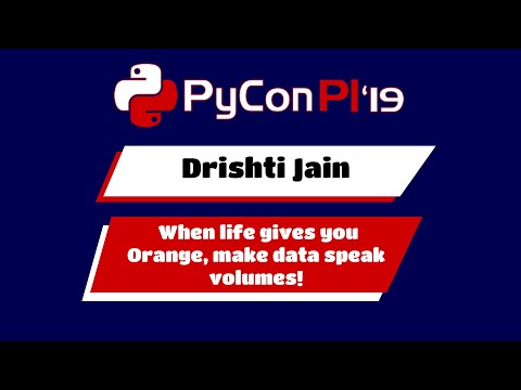 Drishti Jain - When life gives you Orange, make data speak volumes!