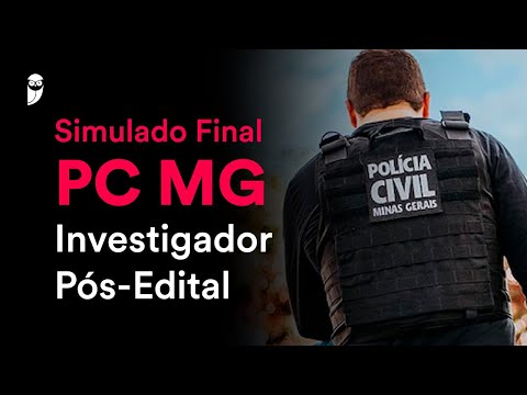 Simulado Final PC MG - Investigador - Pós-Edital - Correção