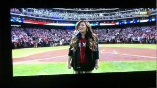Demi Lovato - National Anthem World Series 2011