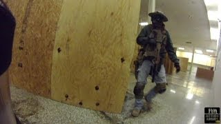 preview picture of video 'Airsoft Battle HELMET CAM COMBAT CITY Abandoned Publix Super Market Indoor CQB Field ABS63'