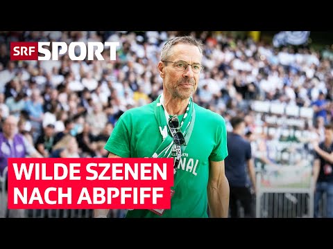 Matthias Hüppi hindert Chaoten an Platzsturm | SRF Sport