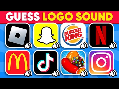Guess The Logo Sound 🌈👀🔊 Tiktok, Youtube, Burger King, Pepsi | Logo Quiz