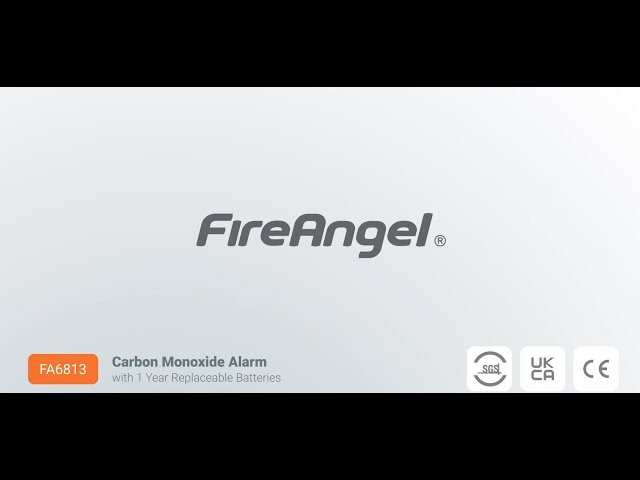 Vídeo relacionado con FireAngel FA6813 - Alarma y detector de monóxido de carbono - Sensor de 10 años de vida útil para el hogar con pilas AA - Detector de monóxido de carbono portátil de viaje - Monitor detector de CO con