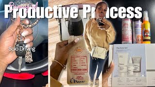 Becoming a PRODUCTIVE PRINCESS 🎀 Dog Mom  🐾 | Groceries | Shein and Amazon Haul | Solo Driving 😱