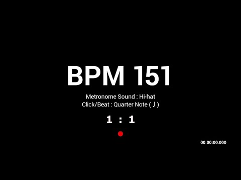 Metronome BPM 151 / Hi-hat