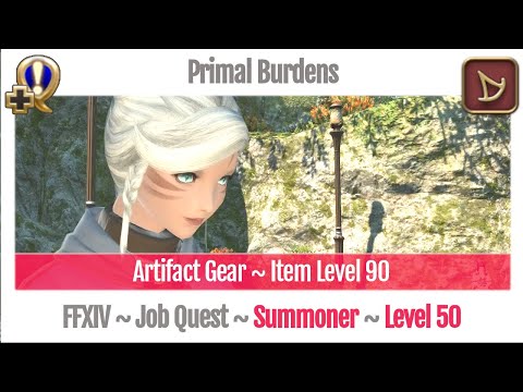 FFXIV Summoner Level 50 Job Quest ~ A Realm Reborn ~ Primal Burdens