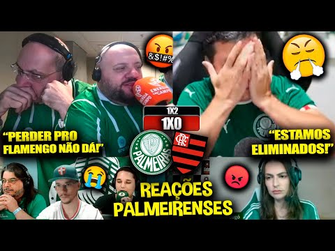 REAÇÕES dos PALMEIRENSES FURIOSOS com a ELIMINAÇÃO - PALMEIRAS 1X0 FLAMENGO [REACT COPA DO BRASIL]