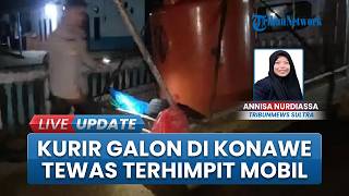 Pilu! Kurir Depot Air Isi Ulang Tewas Terhimpit Mobil Tandon di Konawe, Berawal saat Ganti Ban