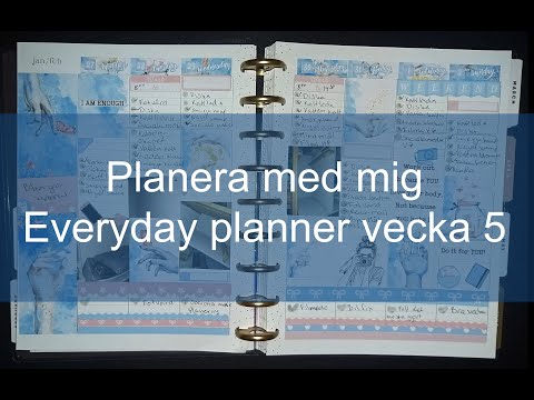 Planera med mig Everyday planner vecka 5