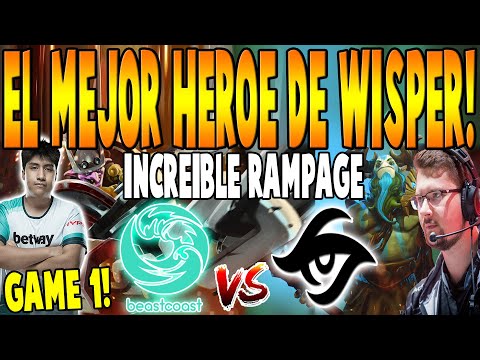 BEASTCOAST vs SECRET [GAME 1] BO2 - El Mejor Héroe de WISPER + Rampage - THE INTERNATIONAL 10 DOTA 2